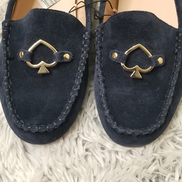 NWOB Kate Spade blue suede loafers size 8.5 - Picture 6 of 8
